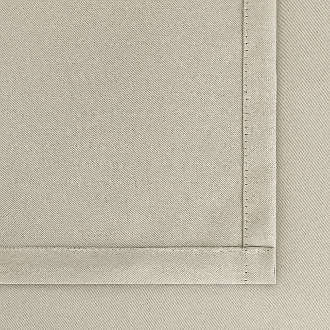 BGment Rod Pocket Blackout Curtains for Bedroom - Thermal Insulated Room Darkening Curtain for Living Room, Light Camel, 52 x 63 Inch, 2 Panels