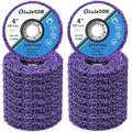 20 Pcs 4" x 5/8" Strip Discs Bulk, Paint Stripping and Rust Removal Wheels for Angle Grinders, Abrasive Grinding Discs for Metal, Wood, and Fiberglass, Purple
