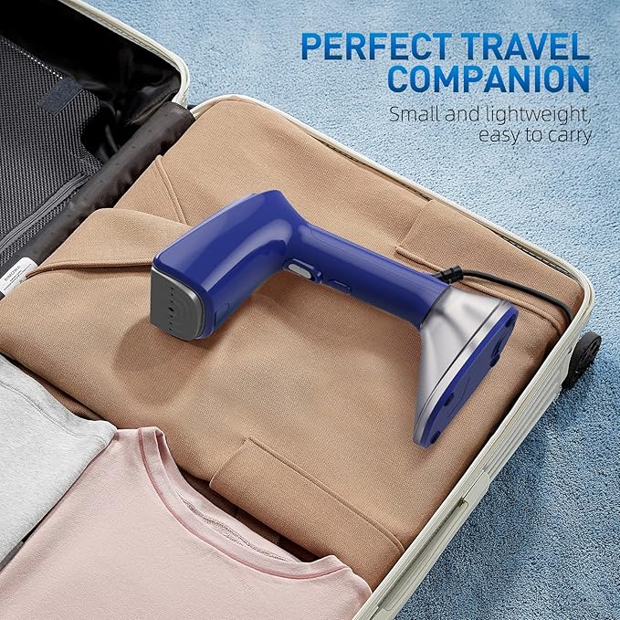 Steamer for Clothes - 1800W Powerful Steam, 2 Modes for Wet and Dry Ironing, 20-Second Fast Heat-up,Detachable Water Tank with Heat-Resistant Gloves -Removing Wrinkles.Only for 120V Countries.Blue