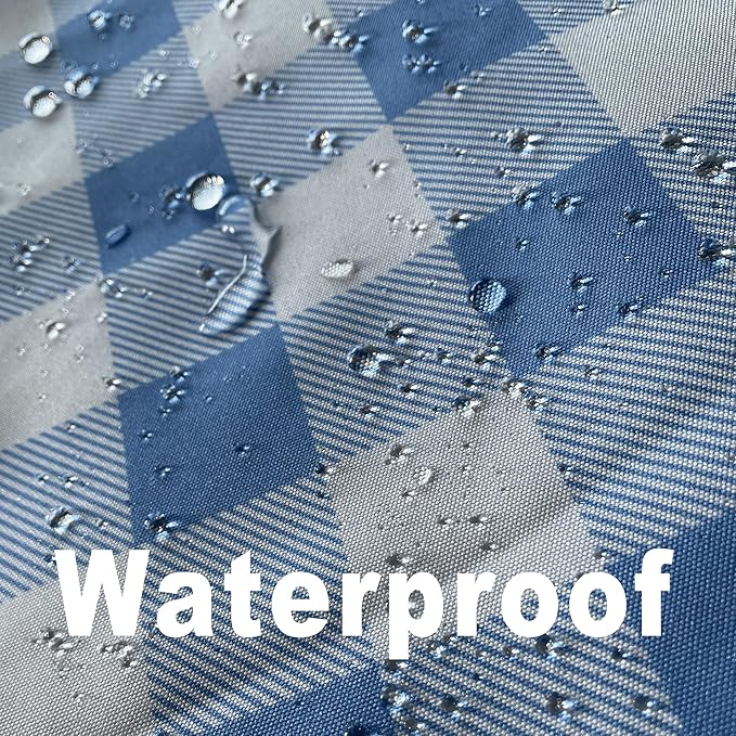 Waterproof Checkered Tablecloth Fabric - Rectangle 58x84 Inch Classic Gingham Buffalo Plaid Table Cloth for Indoor/Outdoor Use - Washable Table Cover for Kitchen, BBQs, and Parties