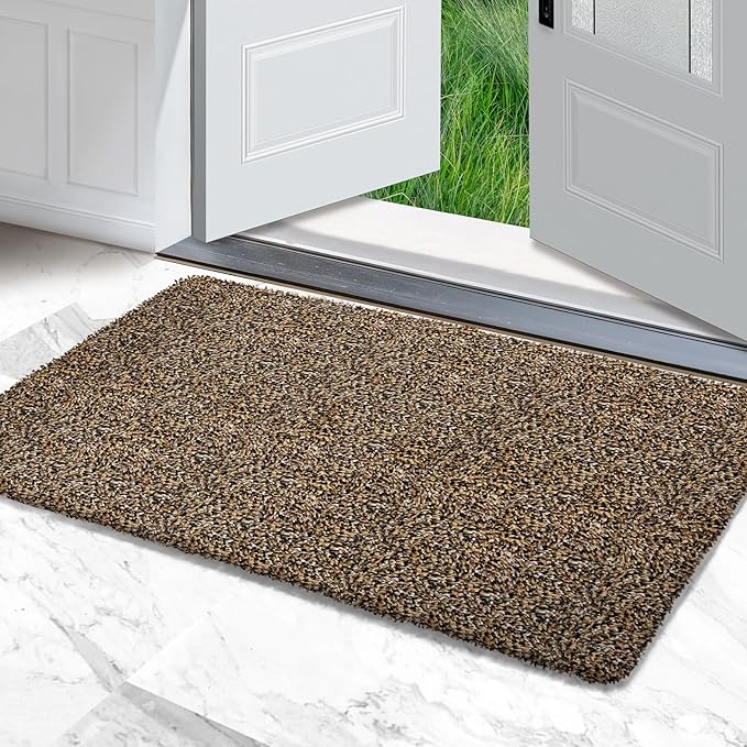 Premium Microfiber Indoor Door Mat – 32"x48" Washable Entry Mat, Non-Slip, Waterproof Backing, Super Absorbent, Low Profile Entryway Doormat for Indoor Entrance