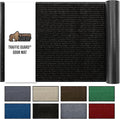 GORILLA GRIP Traffic Guard Door Mat, 70x24, Heavy Duty Welcome Mats, Commercial Office Space Doormat, Waterproof, Fade Resistant, Strong Rubber Backing, Low Profile, Shoe and Boot Scraper, Jet Black