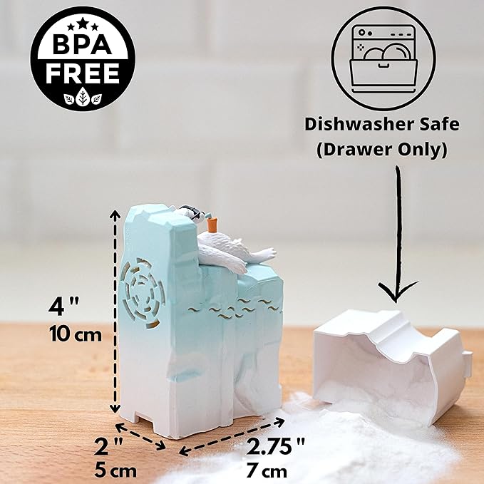 Joe Snow Fridge Baking Soda Deodorizer - Baking Soda Container | Baking Soda for Fridge and Freezer Odor Eliminator | Baking Soda Fridge Deodorizer