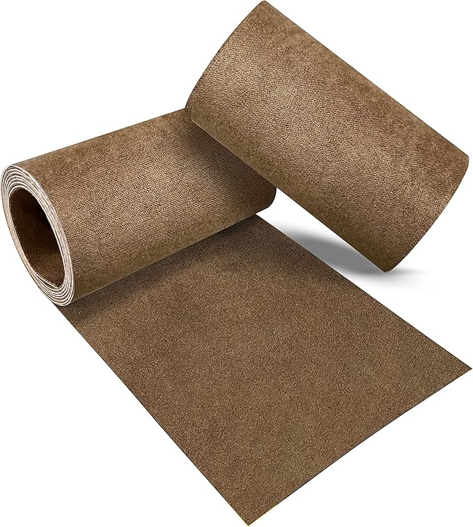 Azobur Velvet Repair Patch, Self-Adhesive Flannel Fabric Patch, Multi Colors, Microfiber Patch，Can be Used to Patch Sofas, Car Seats, Handbags, Jacket Holes and Tears (Brown)