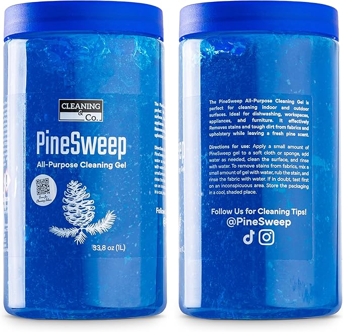 All-Purpose Cleaning Gel with Pine Oil – Multipurpose Household Cleaner for Bathroom, Kitchen, Floors, Laundry & More, 33.8 Fl Oz (Pack of 12)