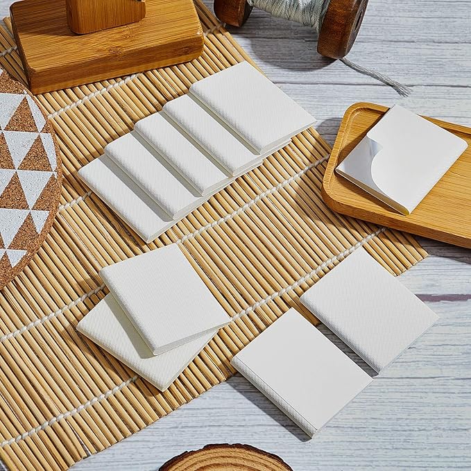 Zonon 16 Pieces Door Corner Seal Weatherstripping Exterior Door Frame Seal Draft Stopper Adhesive Corner Pads for Weather Stripping and Draft Protection (White)