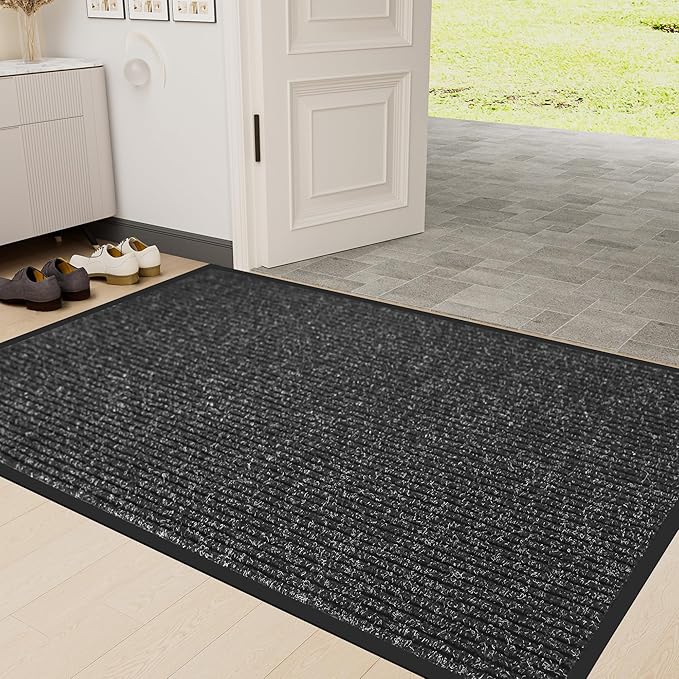 Front Door Mat Indoor Outdoor Entrance, 36" x 120" Dirt Resistant and Absorbent Door Mat, TPR Backing Non-Slip Doormats, Easy to Clean, Low Profile Welcome Floor Mat for Outside Entry