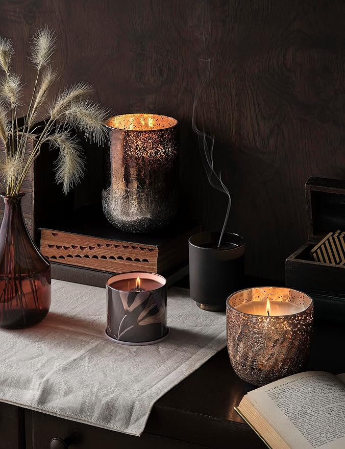 ILLUME Refillable Boxed Glass Candle, Woodfire
