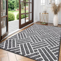 OLANLY Large Indoor Door Mat, 59x35 Inch, Dirt Resistant and Absorbent, Non-Slip Rubber Backing Floor Mats, Easy Clean Low-Profile Doormat for Entryway, Front Door, and Inside Entrance, Black