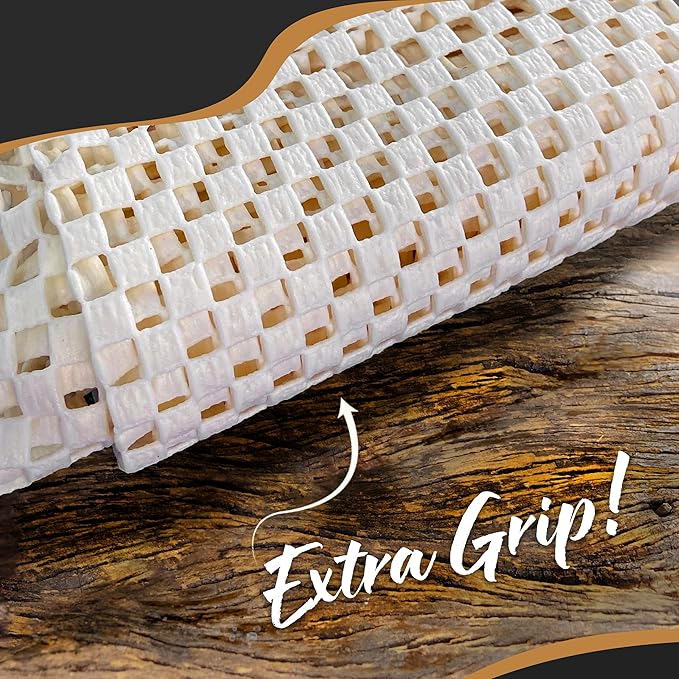 Nevlers 3x60 Ft. White Nonslip Rug Gripper Roll for Hallway Rugs & Runners| No Slip Rug Grip Rug Pad for Hard Surface Floors|Open-Weave PVC Under Rug Non Slip Pad | Carpet Grippers for Hardwood Floors