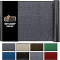 GORILLA GRIP Traffic Guard Door Mat, Heavy Duty Welcome Mats, Commercial Office Space Doormat, Waterproof, Fade Resistant, Strong Rubber Backing, Low Profile, Shoe and Boot Scraper, 29x17, Gray