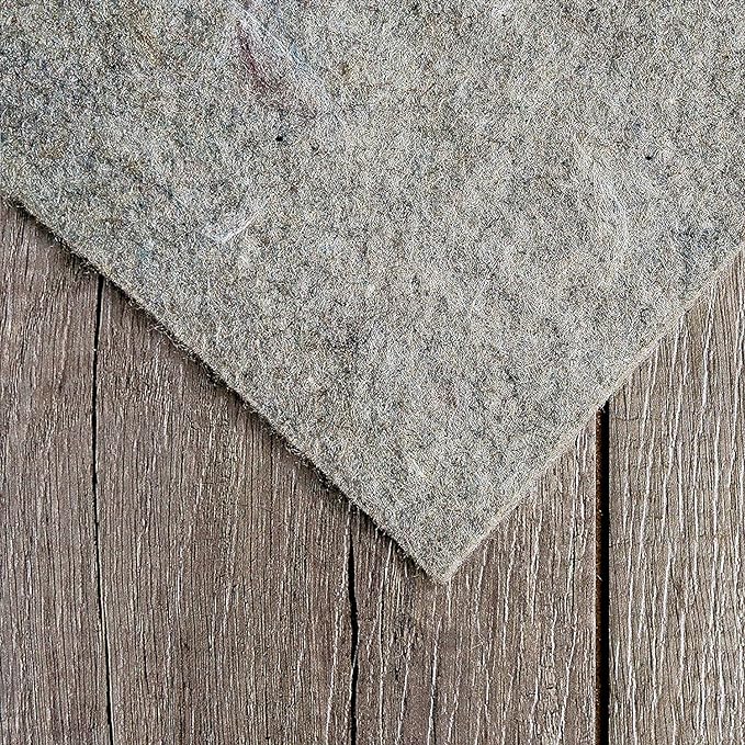 RUGPADUSA - Dual Surface - 6'7" x 9' - 1/4" Thick - Felt + Rubber - Non-Slip Backing Rug Pad - Safe for All Floors