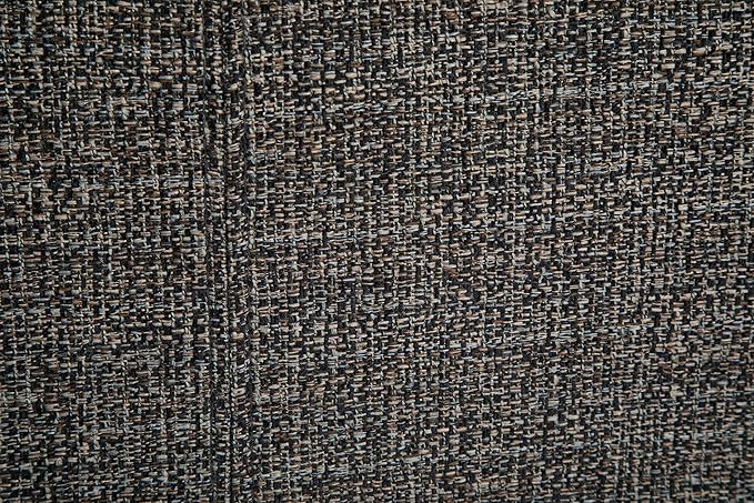 SIMPLIHOME Avalon 48 inch Wide Contemporary Rectangle Storage Ottoman Bench in Dark Grey Tweed Look Fabric, Assembled, For the Living Room, Entryway and Family Room