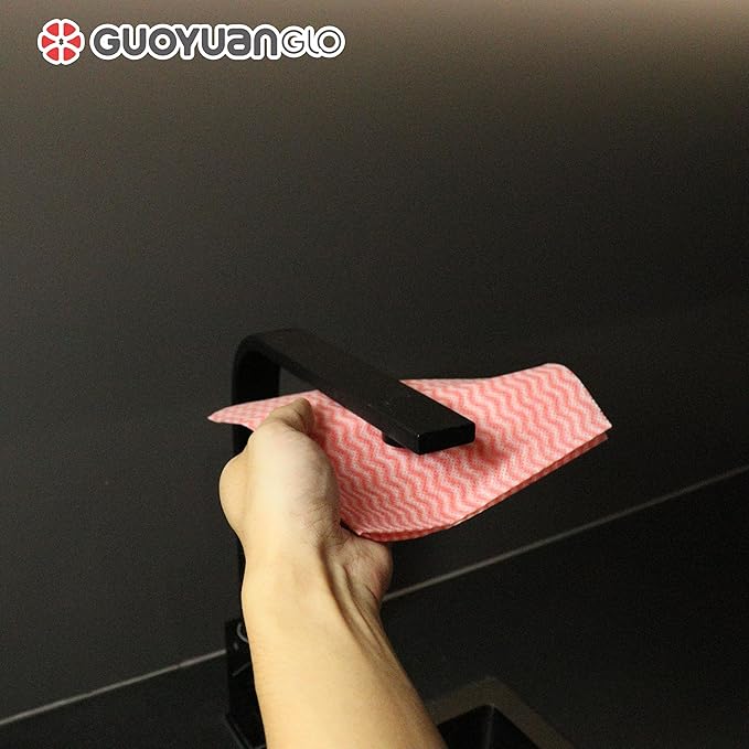 Disposable Dish Cloths Disposable Cleaning Towels Heavy Duty Reusable Cleaning Cloths Dish Rags for Kitchen,11.8 x 21 inches - 50 Counts/Pack,Red