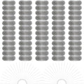 60 Pieces Washing Machine Lint Traps with 60 Cable Ties, Rust-Proof Stainless Steel Lint Traps Laundry Mesh Hose Filter Screen Catcher for Washing Machine Discharge Hoses