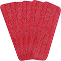 16.5 inch Reusable Mop Pads Microfiber Spray Mop Replacement Heads for Wet/Dry Mops Compatible with Bona Floor Care System (5 Pack)