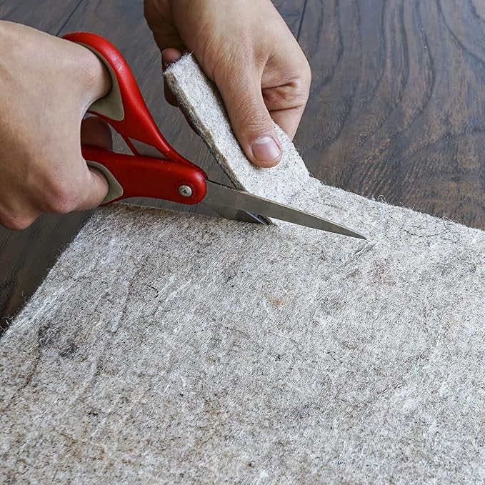 RUGPADUSA - Dual Surface - 12'x15' - 1/8" Thick - Felt + Rubber - Non-Slip Backing Rug Pad - Adds Low-Profile Comfort and Protection