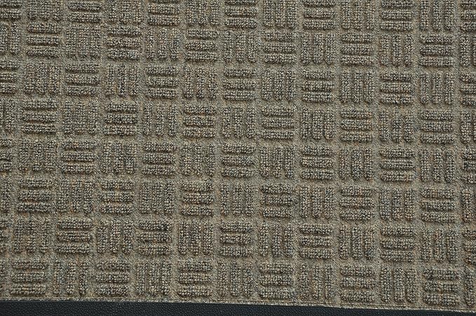 Kempf Water Retainer Entrance Mat, Indoor Outdoor Rubber Rug, Moisture Trapping, Absorbent Mat, 2 by 3-Feet, Brown