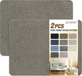 Fine Linen Repair Patches, Self-Adhesive Linen Fabric Patches, 8X11 inch 2 PCS, Multi Color, Can be Used for Linen Sofa Repair and Linen Clothes Repair(8" x 11"-2PCS,Cream-Gray)