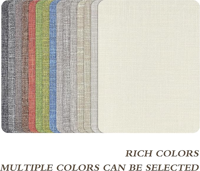 Fine Linen Repair Patches - Self-Adhesive Fabric Patches, Extra Large 8x11 Inch, Multi Color, For Linen Sofa & Clothes Repair