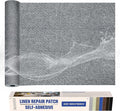 KING MOUNTAIN Linen Repair Patches, Self-Adhesive Linen Fabric Patches, 16X80 inch Extra Size, Multi Color, Can be Used for Linen Sofa Repair and Linen Clothes Repair (Charcaol Grey1.0)