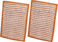 Redecker 2-Ply Woven Copper Scrubbing Cloth & Microfiber Cleaning Wipe – Dual-Surface, Non-Scratch, Reusable & Machine Washable Real Copper Pads for Kitchen & Home – Set of 2
