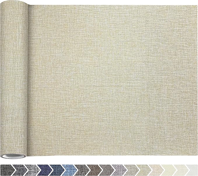 Coarse Linen Repair Patches, Self-Adhesive Linen Fabric Patches, 12X40 inch Extra Size, Multi Color, Can be Used for Linen Sofa Repair and Linen Clothes Repair(12" x 40",Beige 1.0)