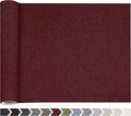 Fine Linen Fabric Patches, Self-Adhesive, Extra Large 12x40 Inch, Multi Color, for Sofa & Clothes Repair (Burgundy)