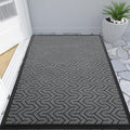 Yimobra Large Door Mat Outside Entrance 47x32, Waterproof Heavy Duty Outdoor Mats for Front Door, Non Slip Rubber Entry Mat for Garage Patio, Easy Clean, Grey