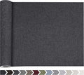 Fine Linen Fabric Patches, Self-Adhesive, Extra Large 12x40 inch, Multi Color, for Sofa & Clothes Repair (Dark Grey)