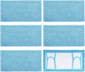 Reusable Mop Pad for Swiffer Sweeper Mop, 12.5'' Microfiber Mop Pad Refill Washable for Hard Floor Baseboard Cleaning, Wet/Dry Cleaning Pad, 6 Pack