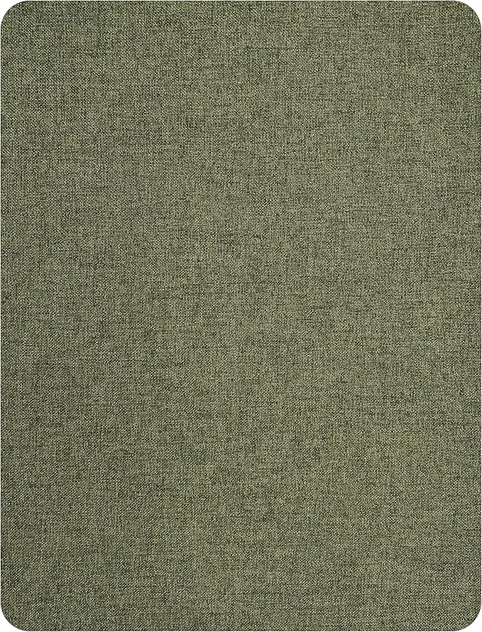 KING MOUNTAIN Fine Linen Repair Patches, Self-Adhesive Linen Fabric Patches, 8X11 inch Extra Size, Multi Color, Can be Used for Linen Sofa Repair and Linen Clothes Repair(Grass Green,8" x 11")