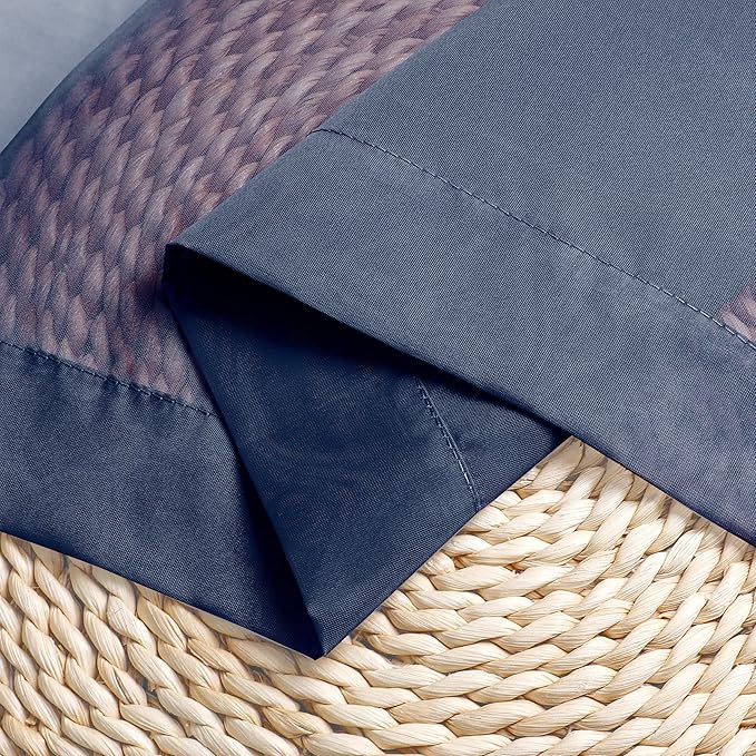 Chyhomenyc Navy Blue Sheer Scarf Valances for Windows 216 Inch Extra Long, Window Scarf Drapes Rod Pocket Backdrop for Wedding Arch Draping/Party/Canopy Bed/Living Room, 2PC, 18 Feet Length
