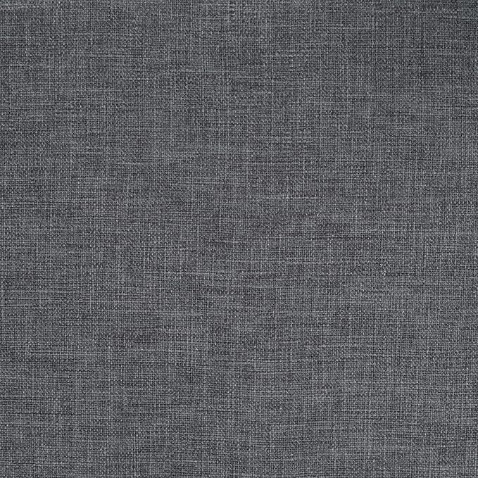 SIMPLIHOME Avalon 42 Inch Wide Contemporary Rectangle Storage Ottoman in Slate Grey Linen Look Fabric, Assembled, For the Living Room, Entryway and Family Room